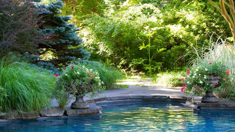 10 Beautiful Pool Landscaping Ideas For Creating a Relaxing Oasis